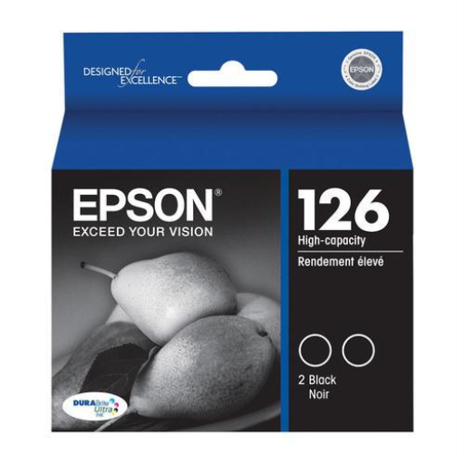T126120D2 Epson 126 Dual Pack Black Original Ink Cartridge