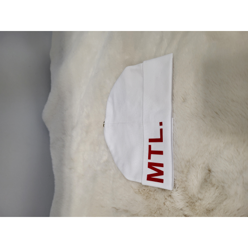 Mpompon Tuque Enfant Coton MTL. Blanc