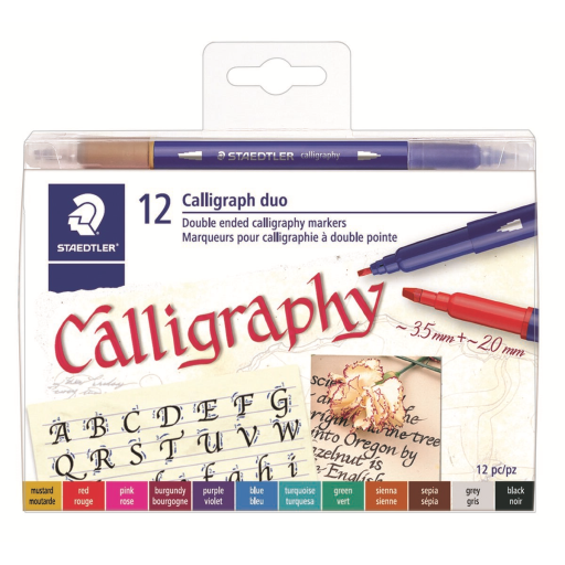 Dual tip markers Calligraph duo 12pc