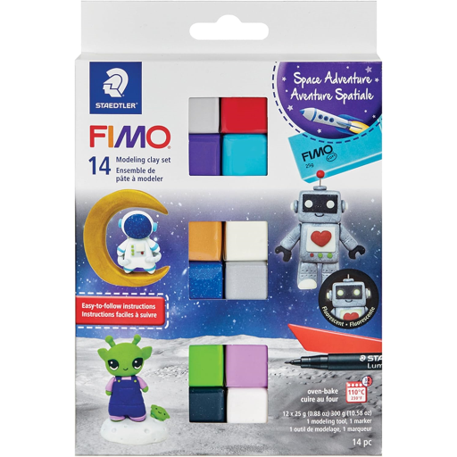 STAEDTLER Fimo Clay, Assorted 12 Count - Galaxy Colors