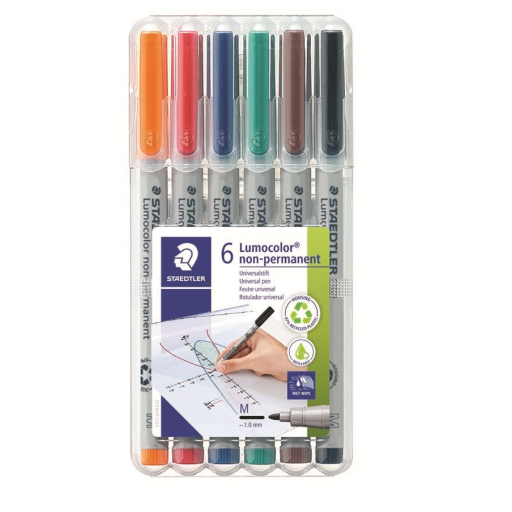 Universal pen Lumocolor non-p M 6pc