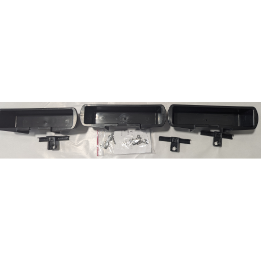 TITAN 3 CONTAINERS AND BLACK HOOKS KIT, SCREWS FOR SHELF WITH BLACK PANELS