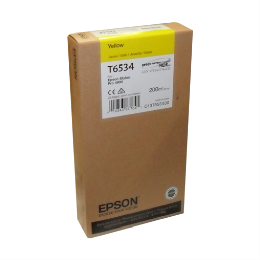 T653400 EPSON STYLUS PRO 4900 YELLOW 200ML