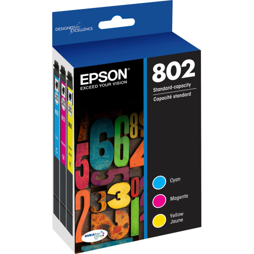 T802520S Epson 802 Color Original Ink Cartridge