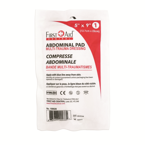 Sterile Abdominal/Combine Pad, 5"x9"