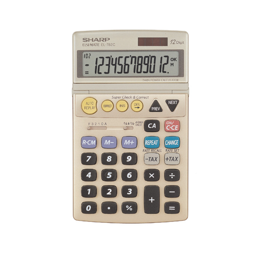 EL782CS 12-digit Semi-Desktop Calculator