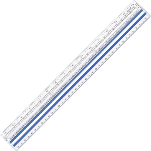38cm/15" Magnifying Ruler ? 1/16", 1/8" /
R?gle grossissante de 38 cm/15 po - 1/16 po, 1/8 po