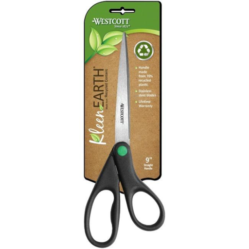 KleenEarth? 9" Straight Basic Black Handle Scissors /
Ciseaux ? prise droite de base KleenEarth?, 9 po ? noir