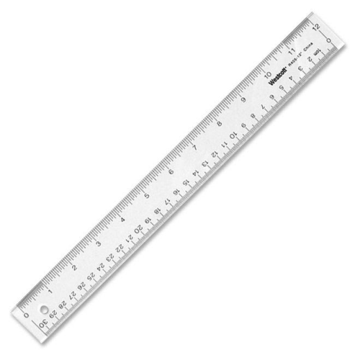 30cm/12" Acrylic Ruler ? Inch/Metric /
30cm/12 po r?gle en acrylique, pouces/m?trique