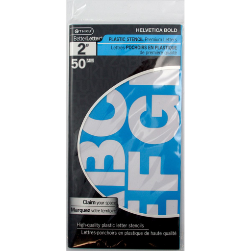 Helvetica Bold Stencil 2?, Caps
Pochoir Helvetica gras de 2 po, majuscules