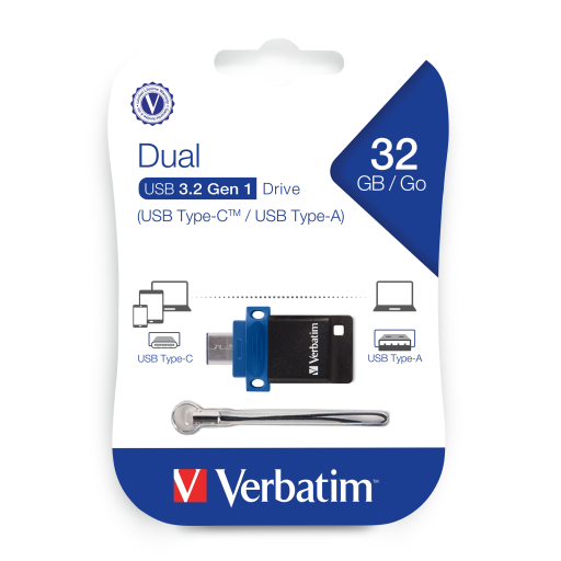 Verbatim 32GB SnG Dual USB 3.0 for USB-C Device