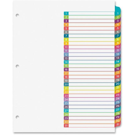 11846 READY INDEX ARCHED TABS LASER/INKJET CONTEMPORARY, 1-3