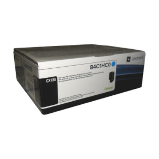 Lexmark CX725 Cyan Return Program 16K Toner Cartridge