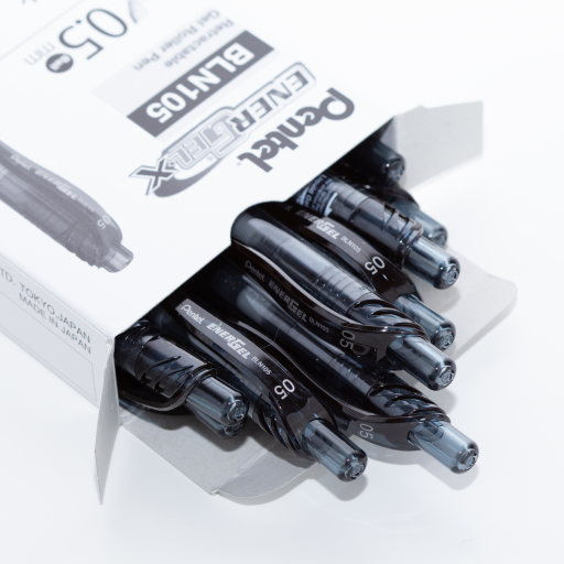 EnerGel-X Retractable Gel Roller, (0.5mm) Needle Tip, Black Ink