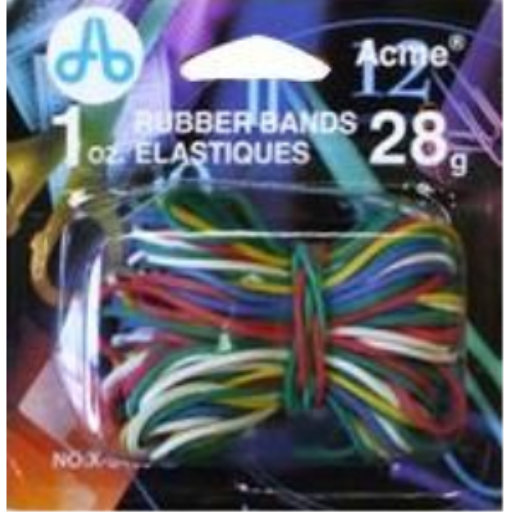 Elastic Bands 1 oz./28 g. - Assorted Colours /
?lastiques ? 1 oz/28 g - couleurs assorties