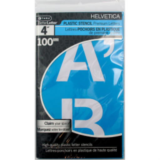 Helvetica Stencil 4?, Caps
Pochoir Helvetica de 4 po, majuscules