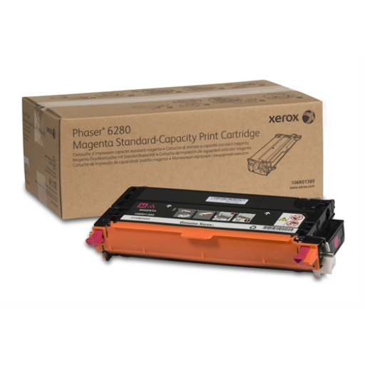 106R01389 Magenta Standard Capacity Print Cartridge, Phaser 6280