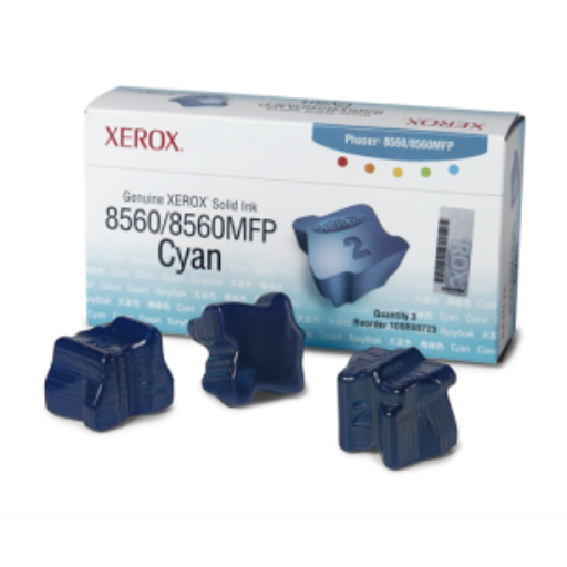 108R00723 Genuine Xerox Solid Ink Cyan, Phaser 8560/8560MFP (3 Sticks)