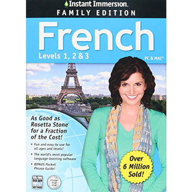 Instant Immersion Family Edition French Level 1-3 BIL PC/Mac