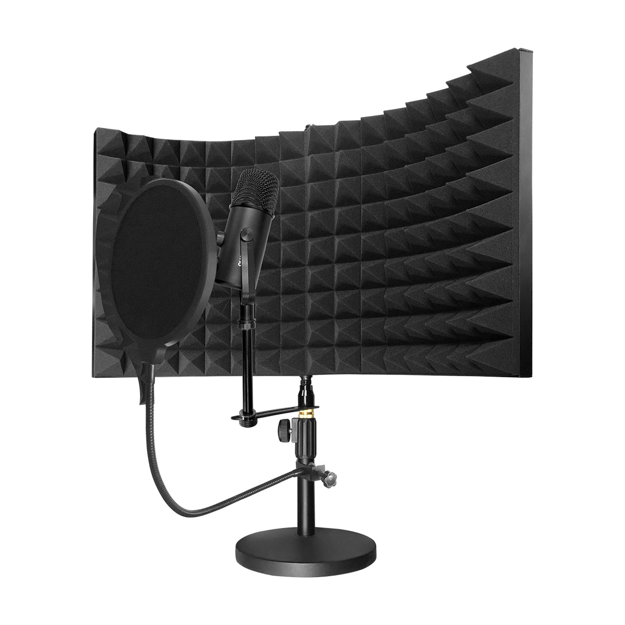 HamiltonBuhl On-Air Podcast Kit Contains Podcast Microphone Sound Isolation Shield Pop Filter