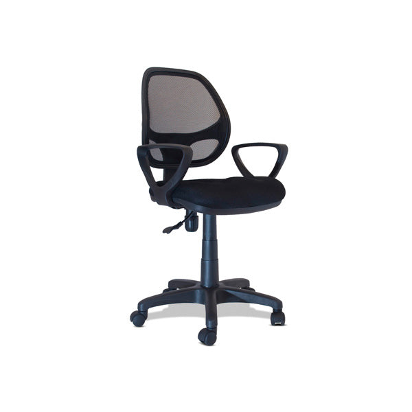 Xtech Office Chair Marsella Manager Mesh Back - Armrests - Tilt 17° Adjustable Height - Wheels - Black