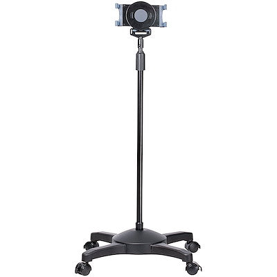 StarTech Mobile Tablet Stand with Lockable Wheels Vlogging - Height Adjustable For