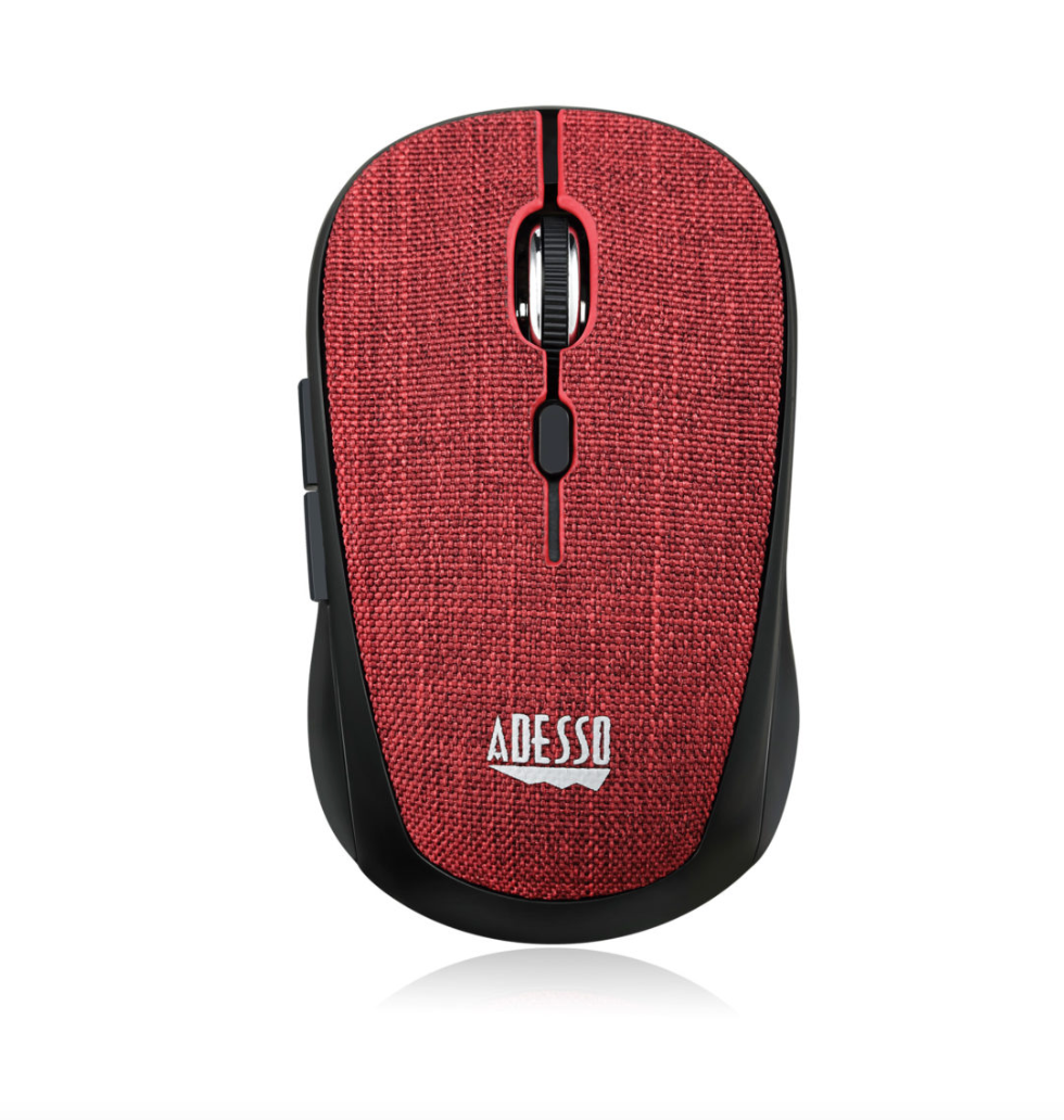 Adesso Mouse Wireless Fabric Mini S80R 6 Button up to 1600dpi PC/Mac