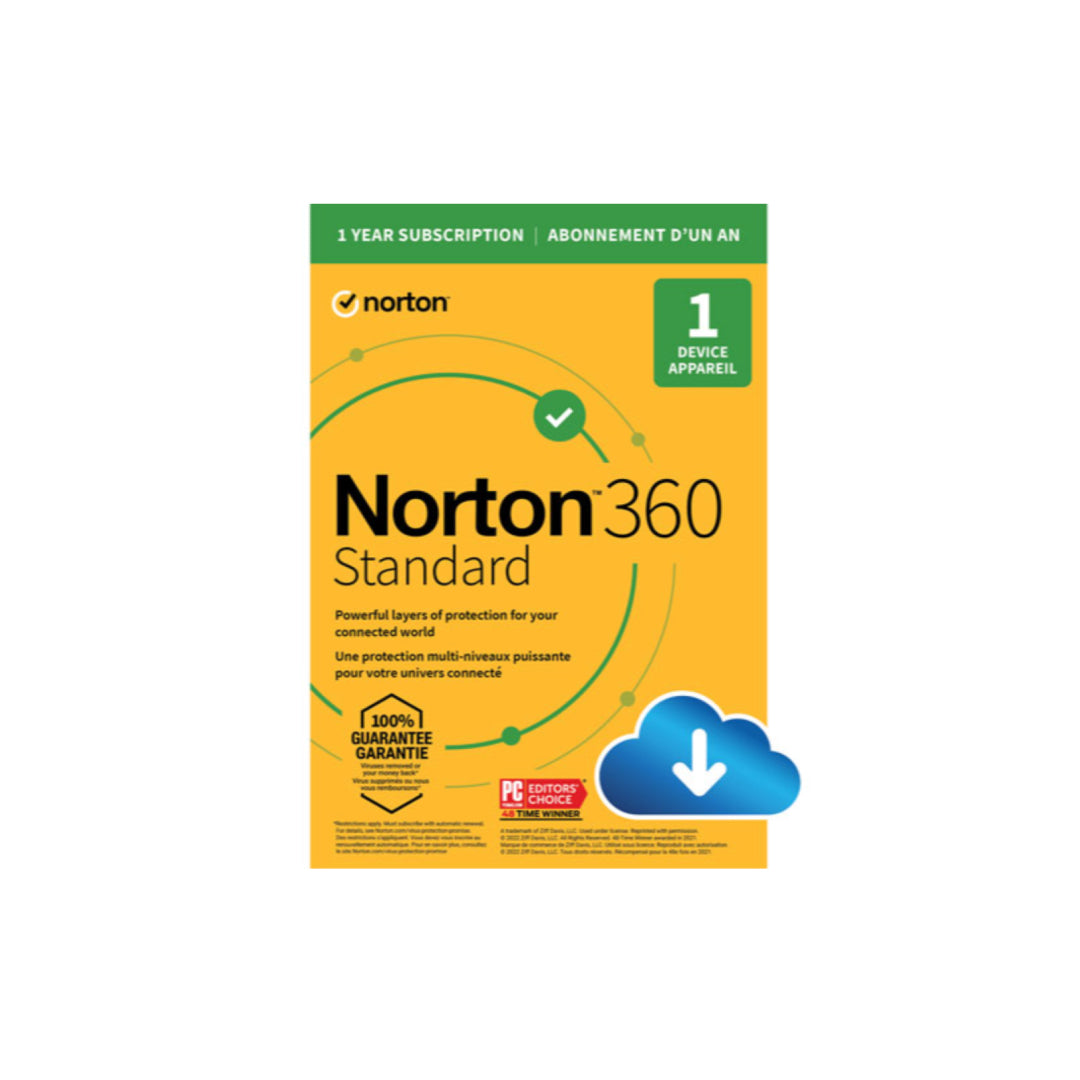 Norton 360 Standard 1-Device 1-Year OEM with 10GB Cloud Back up ESD