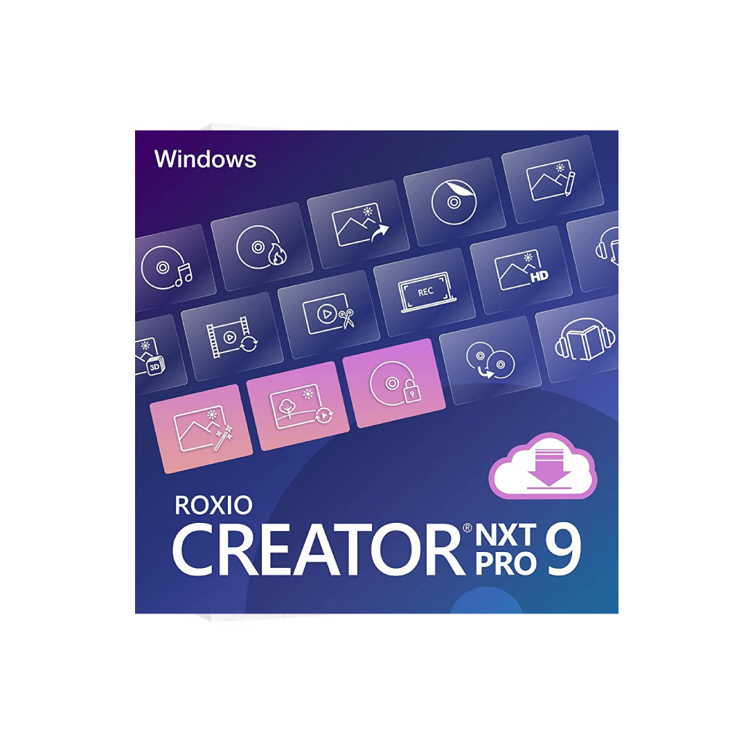 Roxio Creator NXT Pro 9 ESD (DOWNLOAD CODE) Multimedia Suite & Disc