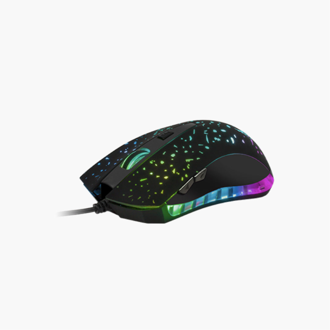 Xtech Mouse Wired Ophidian 6 Button 7 LED Colours 2400dpi Adjustable Settings - Black