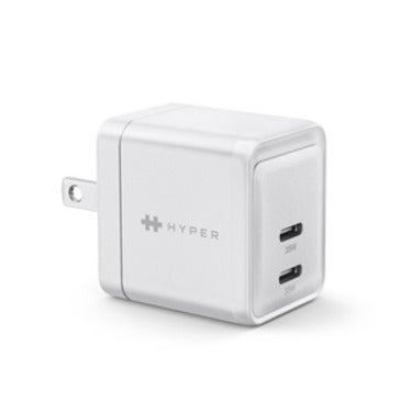 Hyper Wall Charger 2 Ports HyperJuice 35W GaN Power Delivery 1 x 27W USB-C 1 x 8W USB-C foldable plug