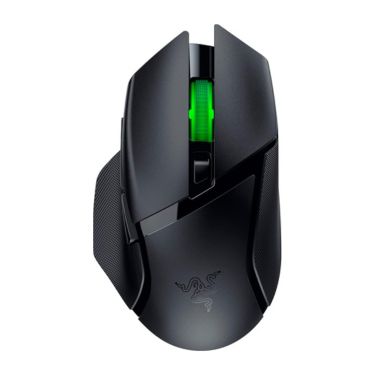 Razer Mouse Wireless Basilisk V3 X HyperSpeed - Ergonomic with 9 customizable controls+Chroma RGB max 18000DPI - Black