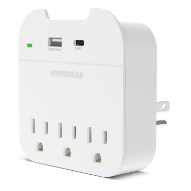 HyperGear Wall Charger Outlet Extender Charge 5 Devices at Once - 3AC