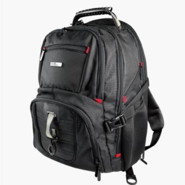 Xtech Electronics Backpack 17in Battlestash Water Resistant Padded Ergonomic Back Multiple Pockets Side Mesh Anti Theft Pocket Built in Charging Cable