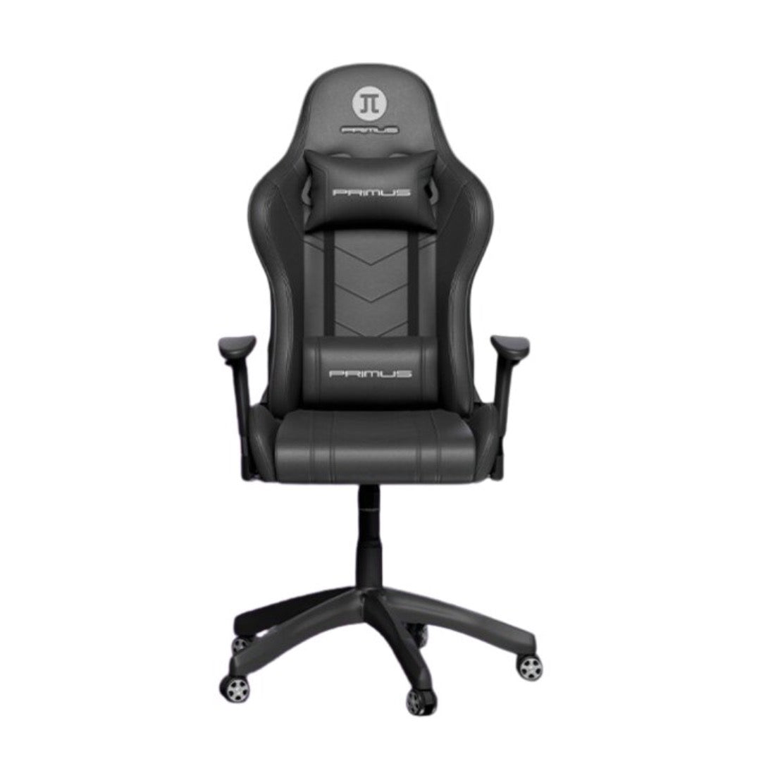 Primus Chair Thronos 100T BLACK Sleek Design 2D Adjustable Armrests Lumbar Pillow Seat Tilt Contour Side Wings Max Weight 308Lbs
