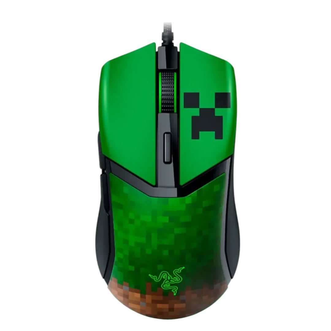 Razer Mouse Wired Cobra 6 Buttons Focus+ Optical Sensor Chroma RGB - Minecraft Edition