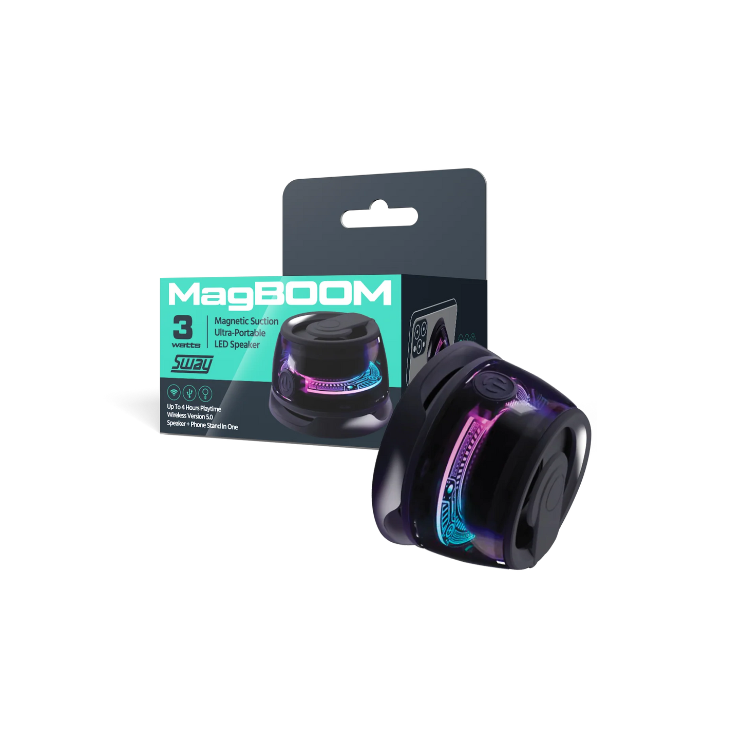 SWAY Speaker MagBoom LED Magnetic 3W