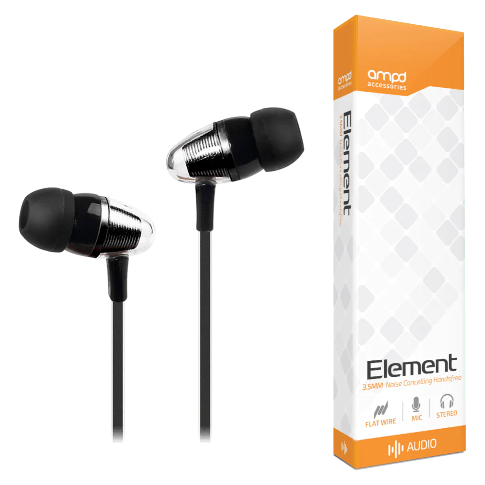AMPD Earbuds Wired Element 3.5mm - Silver