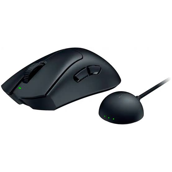 Razer Gaming Mouse Wireless DeathAdder V4 Pro Ultra Lightweight Ergonomic Esports Focus Pro 45K Optical Sensor HyperSpeed Wireless Gen-2 - Black