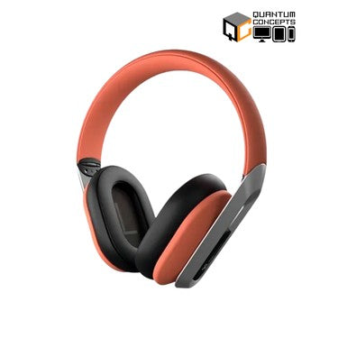 Klipxtreme Headphone Bluetooth v5.0 On Ear 40 Hour Playback Ultra Lightweight Foldable & Swivel with Hard Case - Coral