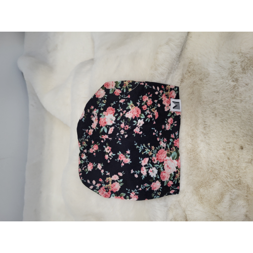 Mpompon Tuque Nouveau-N? Coton Vintage Floral Noi
