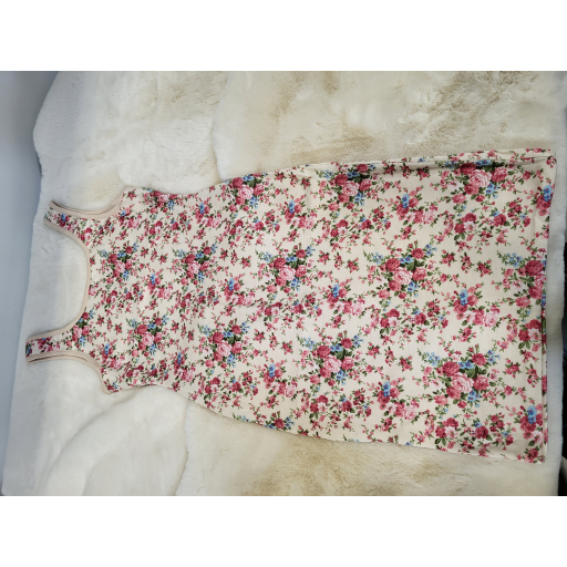 Mpompon Robe Cami R?versible Floral Cr?me - Cr?m