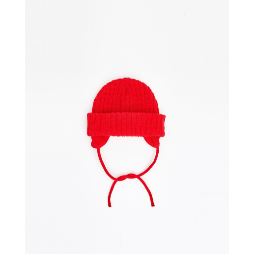 Tuque Enfant Doubl?e avec Cordons - Sans Pompon