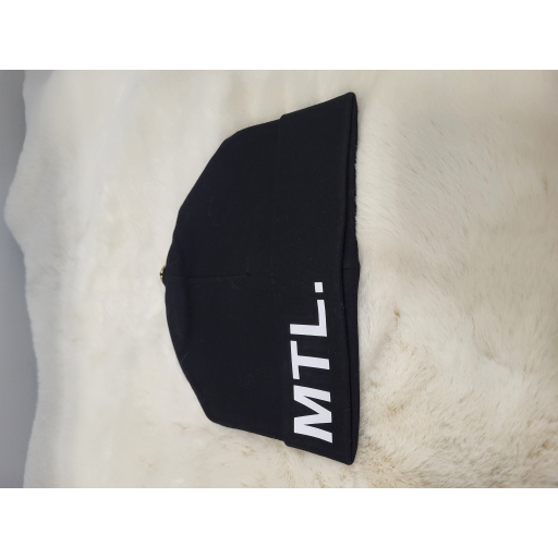 Mpompon Tuque Enfant Coton MTL. Noir