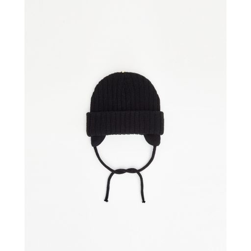 Tuque Enfant Doubl?e avec Cordons - Sans Pompon