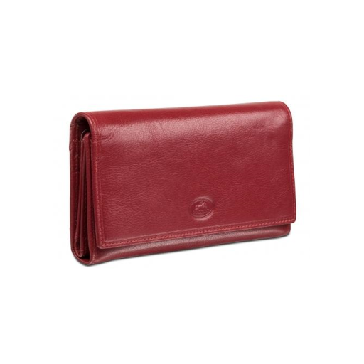 Ladies’ RFID Secure Trifold Wallet Red