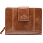 Ladies’ RFID Secure Medium Clutch Wallet Cognac