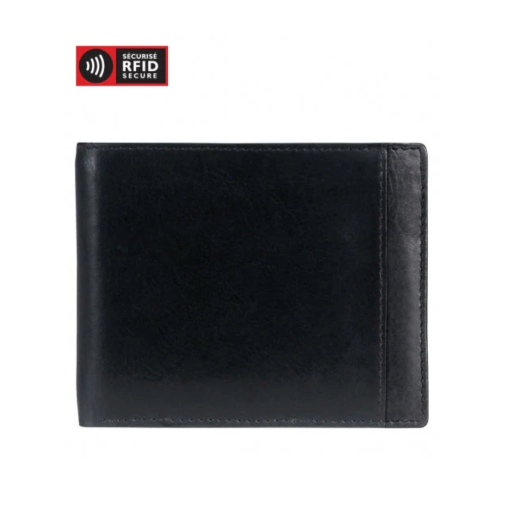 Casablanca Men’s Billfold with Removable Passcase Black