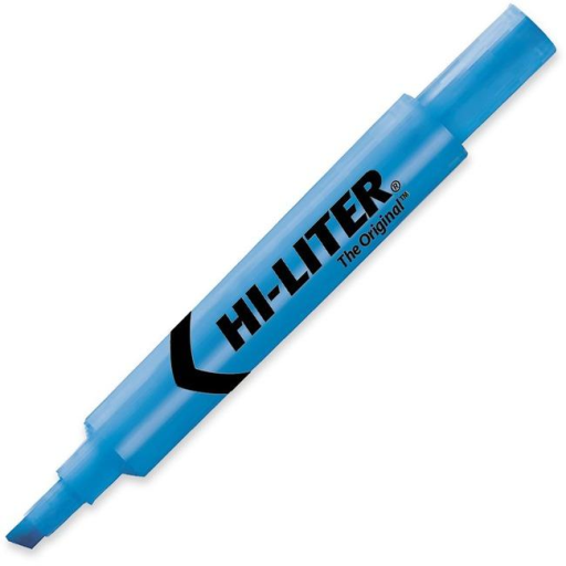 HILITER DESK STYLE, 12/BOX, FLUORESCENT BLUE, INDIVID