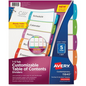 READY INDEX ARCHED TABS LASER/INKJET CONTEMPORARY, 1-5